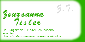 zsuzsanna tisler business card